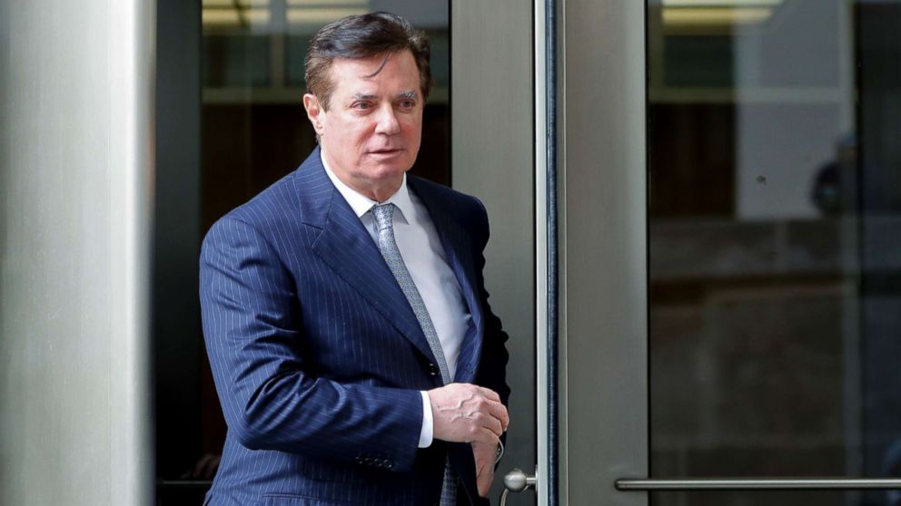 PHOTO: Paul Manafort, President Donald Trump's former campaign chairman, leaves the federal courthouse in Washington D.C., Feb. 14, 2018.