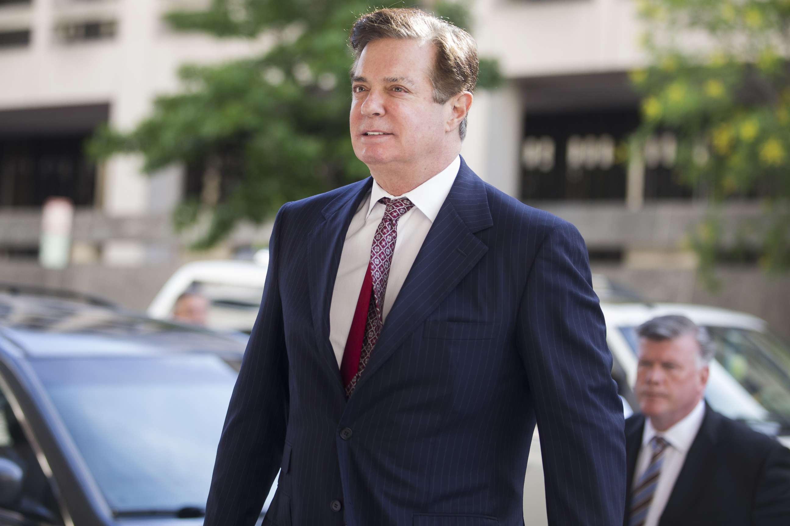 PHOTO: Paul Manafort, former campaign manager for Donald Trump, arrives at federal court in Washington,, June 15, 2018