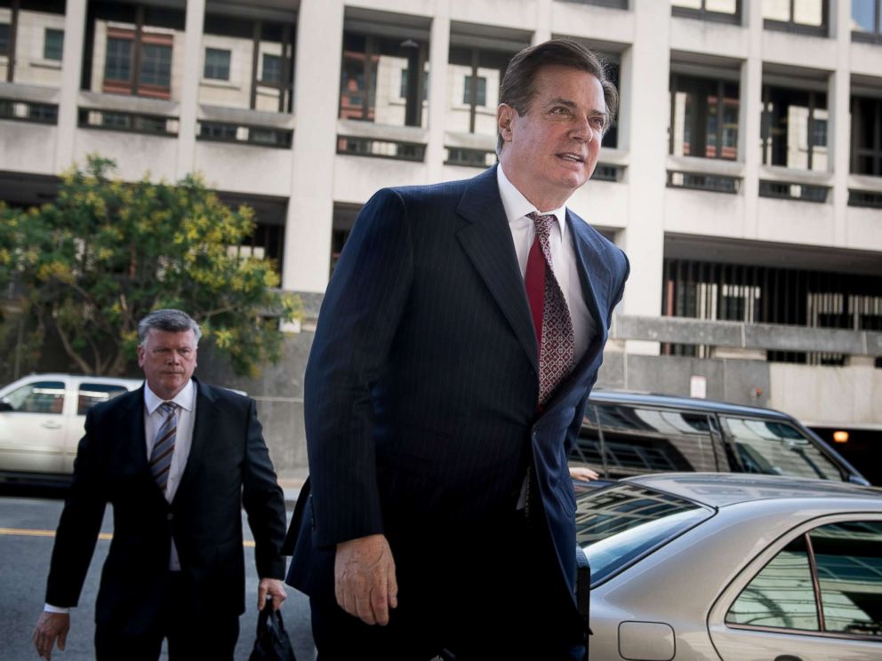PHOTO: Paul Manafort, Donald Trumps former campaign chief, arrives for a hearing at U.S. District Court in Washington D.C., June 15, 2018.