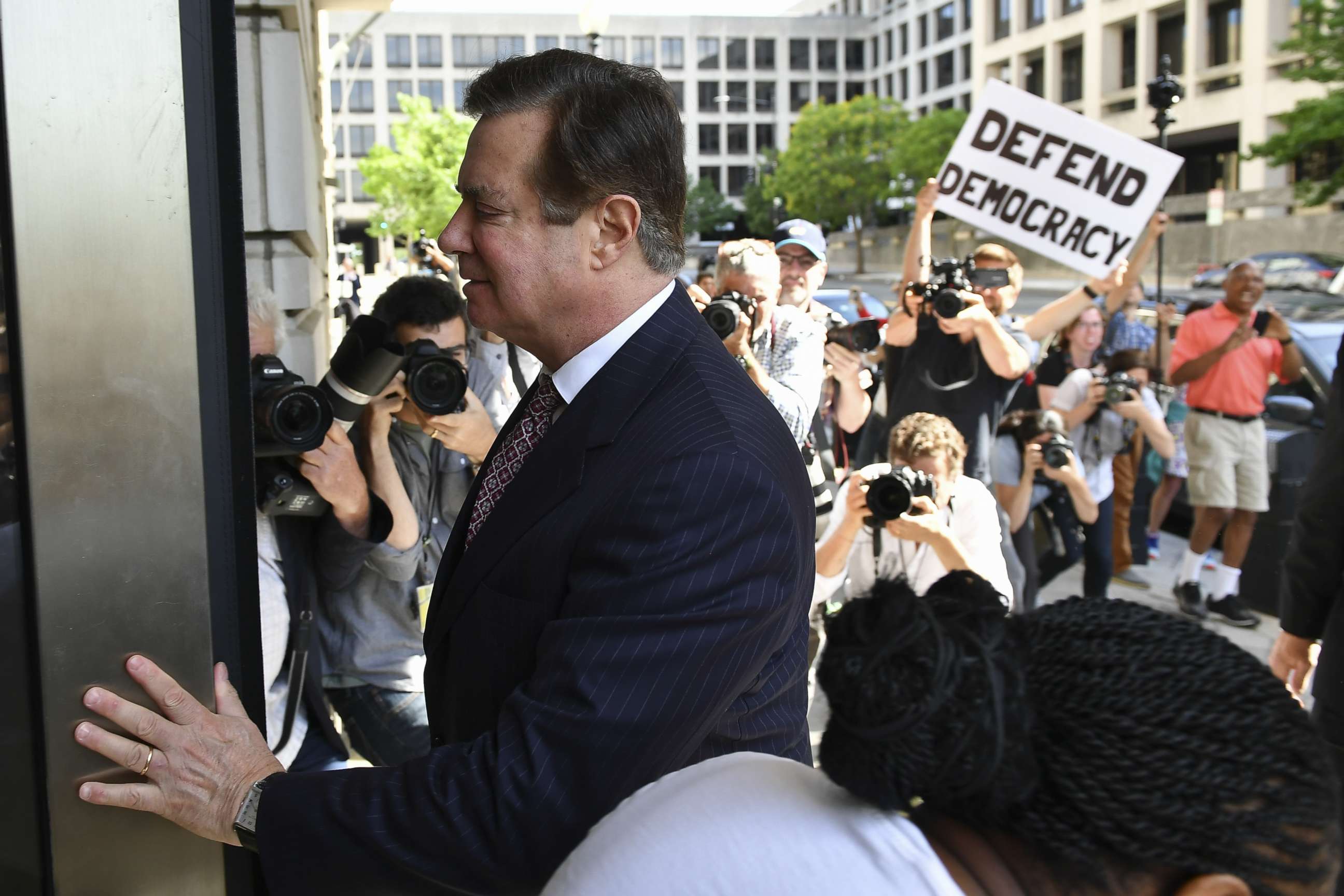 PHOTO: Paul Manafort arrives for a hearing at US District Court, June 15, 2018, in Washington, D.C. 