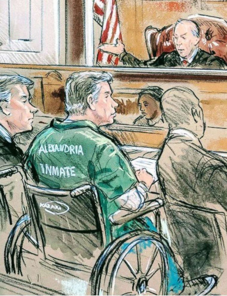 PHOTO: Former Trump campaign manager Paul Manafort appears for sentencing in this court sketch in U.S. District Court in Alexandria, Va., March 7, 2019. 