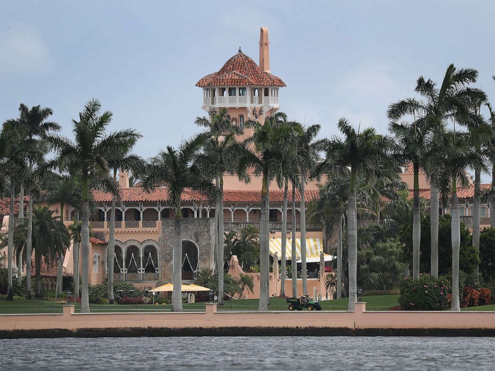 PHOTO: PPresident Donald Trumps Mar-a-Lago resort is seen on April 3, 2019 in West Palm Beach, Fla.