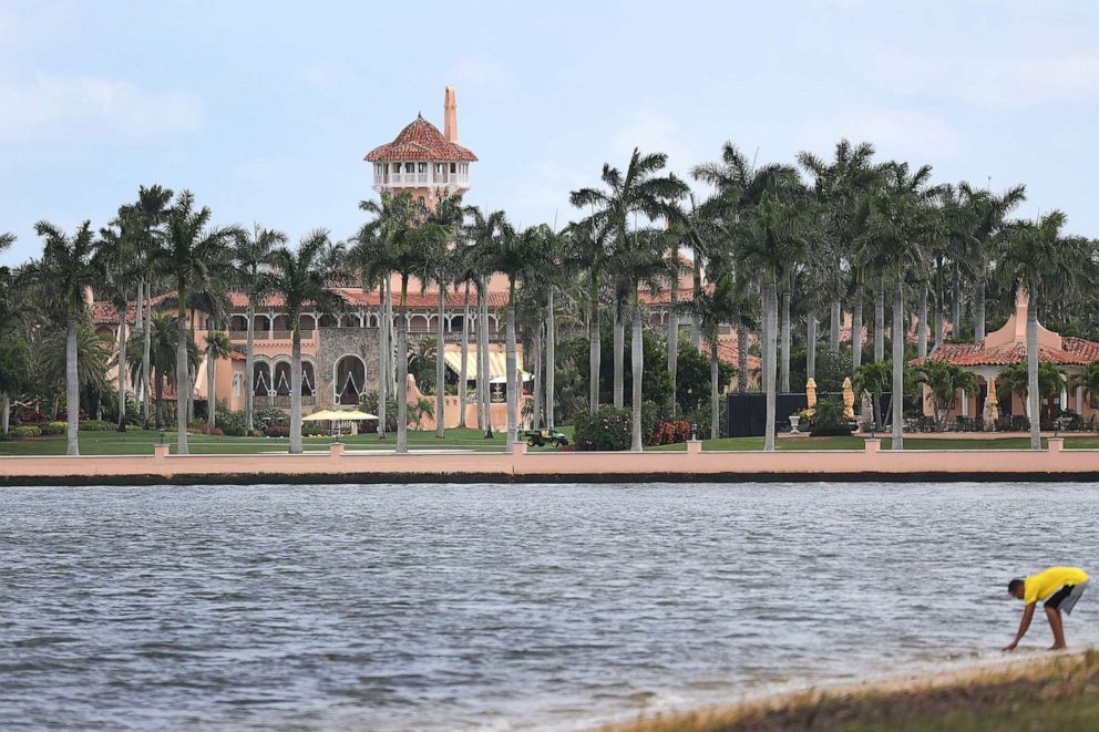 PHOTO: President Donald Trump's Mar-a-Lago resort is seen on April 03, 2019 in West Palm Beach, Fla.