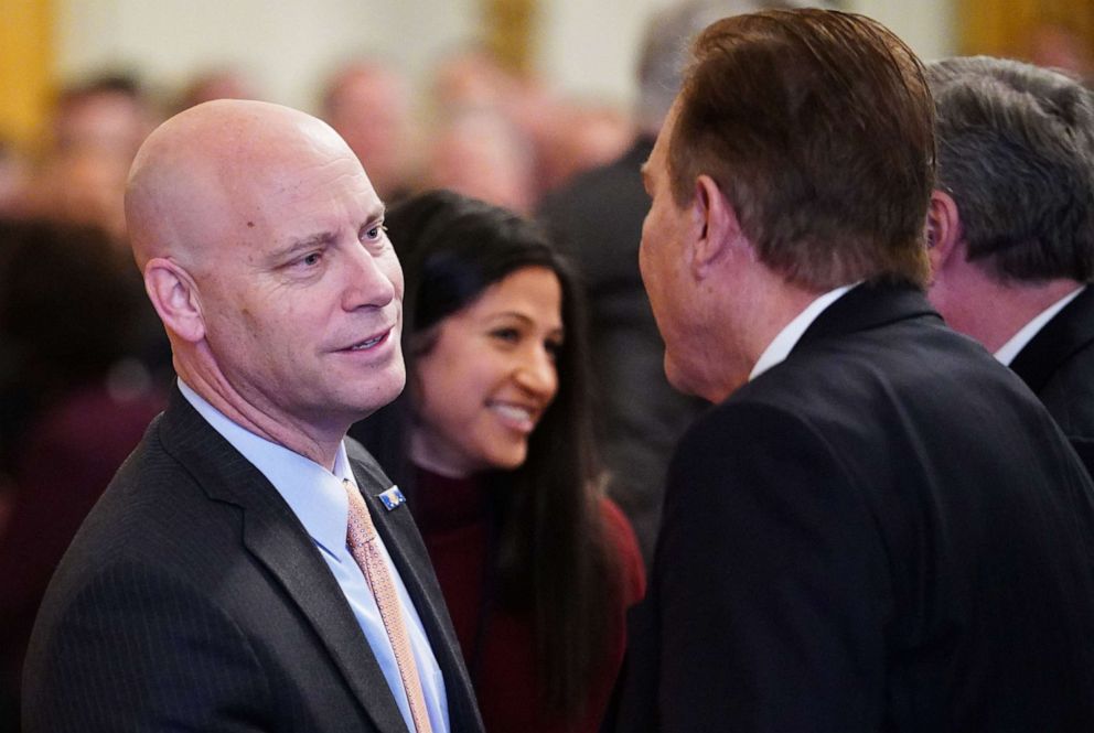 PHOTO: Chief of Staff to the Vice President Marc Short is seen in the East Room of the White House in Washington, January 15, 2020.