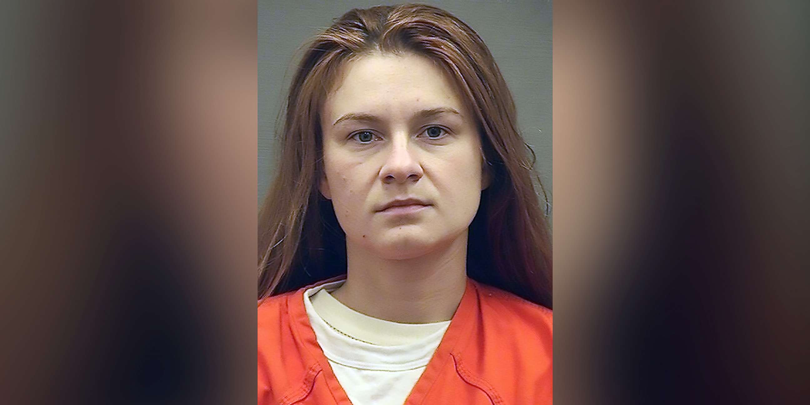 PHOTO: This August 17, 2018, photo courtesy of the Alexandria, Va. Sheriffs Office, shows Maria Butina's booking photograph when she was admitted into the Alexandria Detention Center.