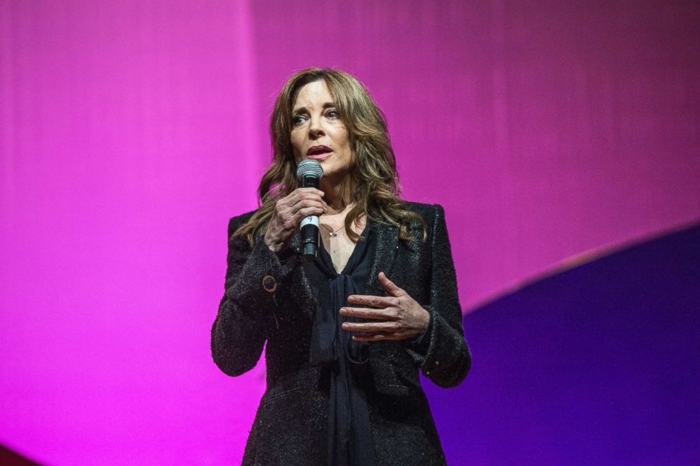 PHOTO: Marianne Williamson seen on day three of Summit LA17 in Downtown Los Angeles's Historic Broadway Theater District, Nov. 5, 2017, in Los Angeles.