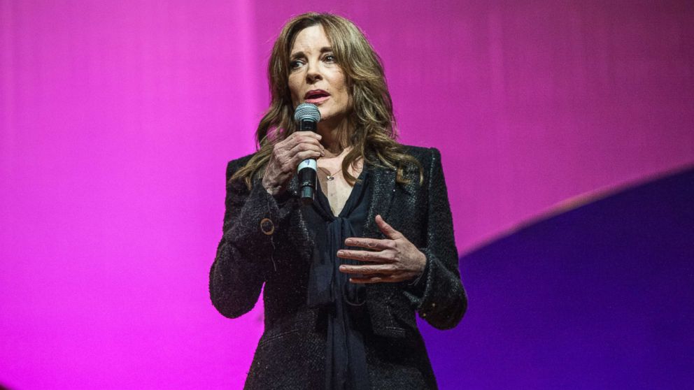 PHOTO: Marianne Williamson seen on day three of Summit LA17 in Downtown Los Angeles's Historic Broadway Theater District, Nov. 5, 2017, in Los Angeles.