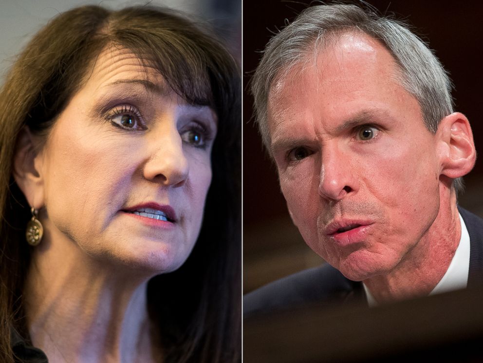 PHOTO: Pictured (L-R) are  Democratic candidate for the 3rd congressional district Marie Newman and Rep. Dan Lipinski.