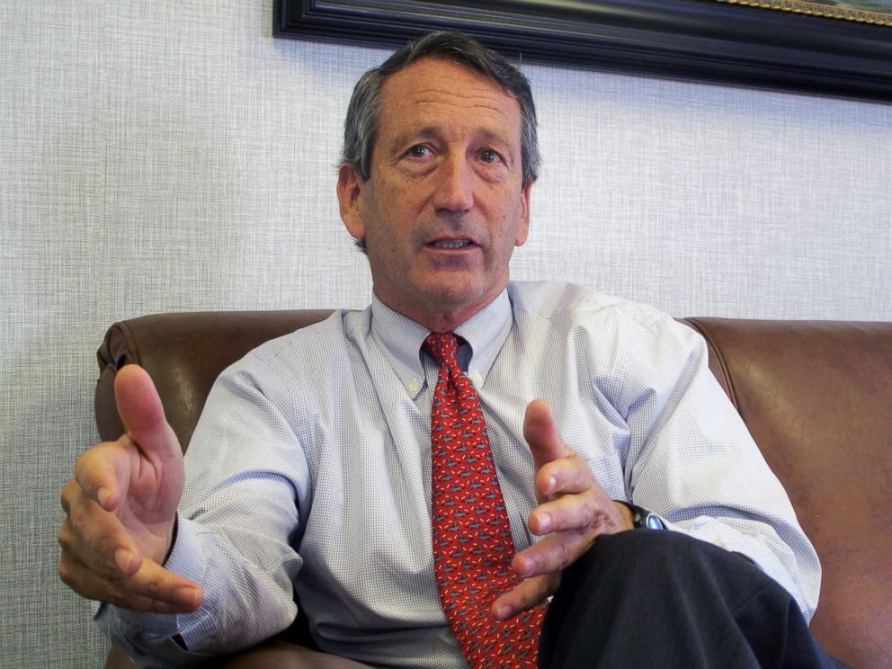 In this Dec. 18, 2013, file photo, U.S. Rep. Mark Sanford, R-S.C., discusses his first months back in Congress during an interview in Mount Pleasant, S.C.