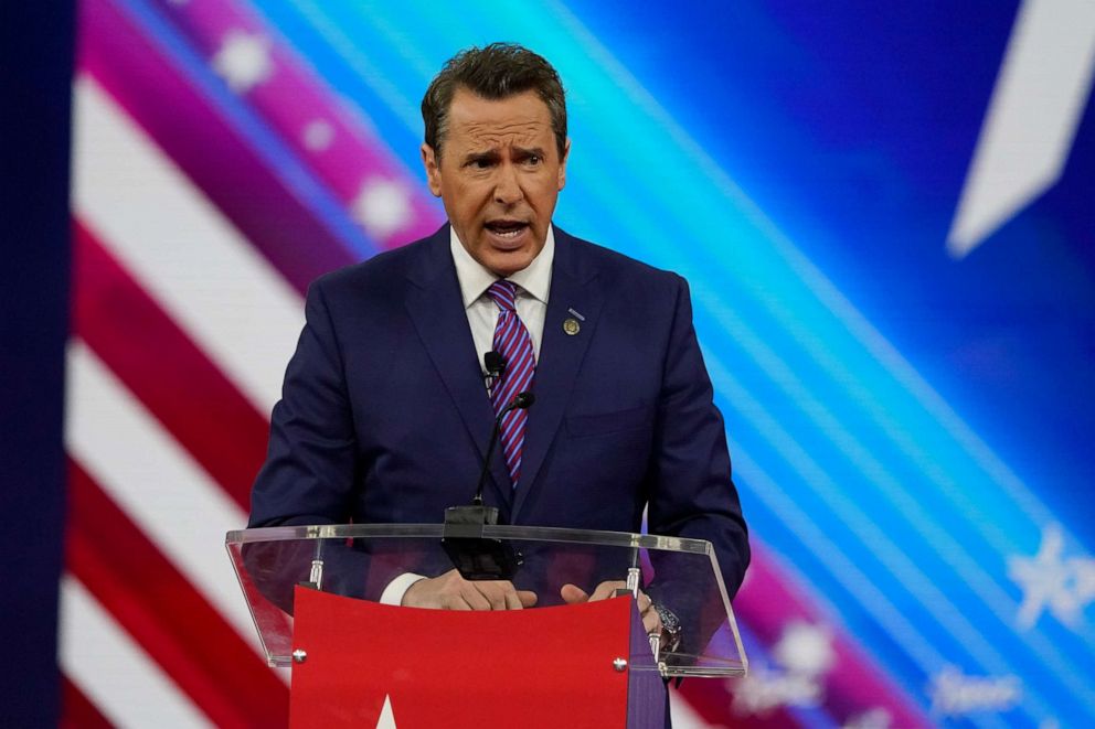 PHOTO: Rep. Mark Walker speaks at the Conservative Political Action Conference (CPAC), Feb. 24, 2022, in Orlando, Fla.