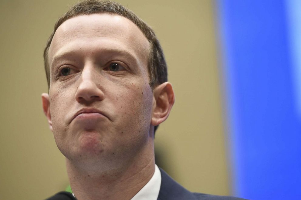 PHOTO: Facebook CEO and founder Mark Zuckerberg testifies during a U.S. House Committee on Energy and Commerce hearing about Facebook on Capitol Hill in Washington, D.C., April 11, 2018.