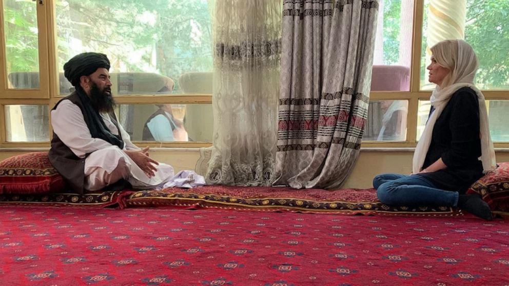 PHOTO: ABC's Martha Raddatz sits down with Taliban former senior leader Sayed Akbar Agha as the militant group gains more ground in Afghanistan and U.S. troops withdraw.