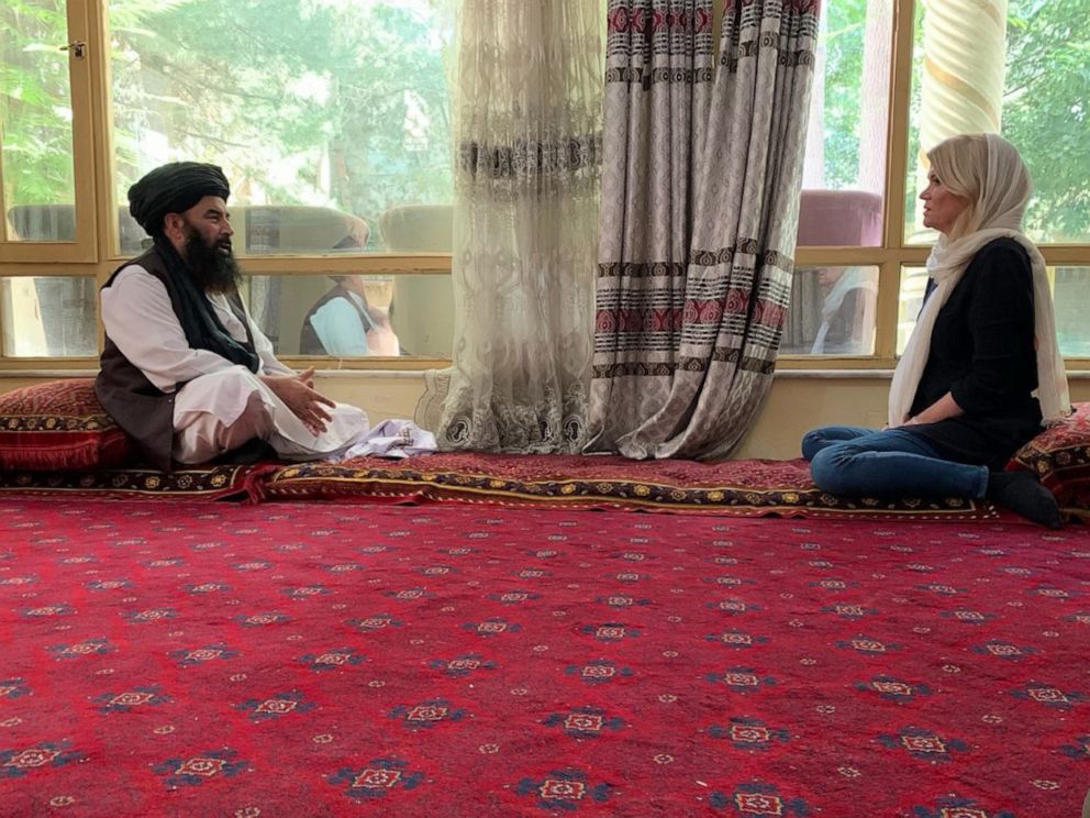 PHOTO: ABC's Martha Raddatz sits down with Taliban former senior leader Sayed Akbar Agha as the militant group gains more ground in Afghanistan and U.S. troops withdraw.