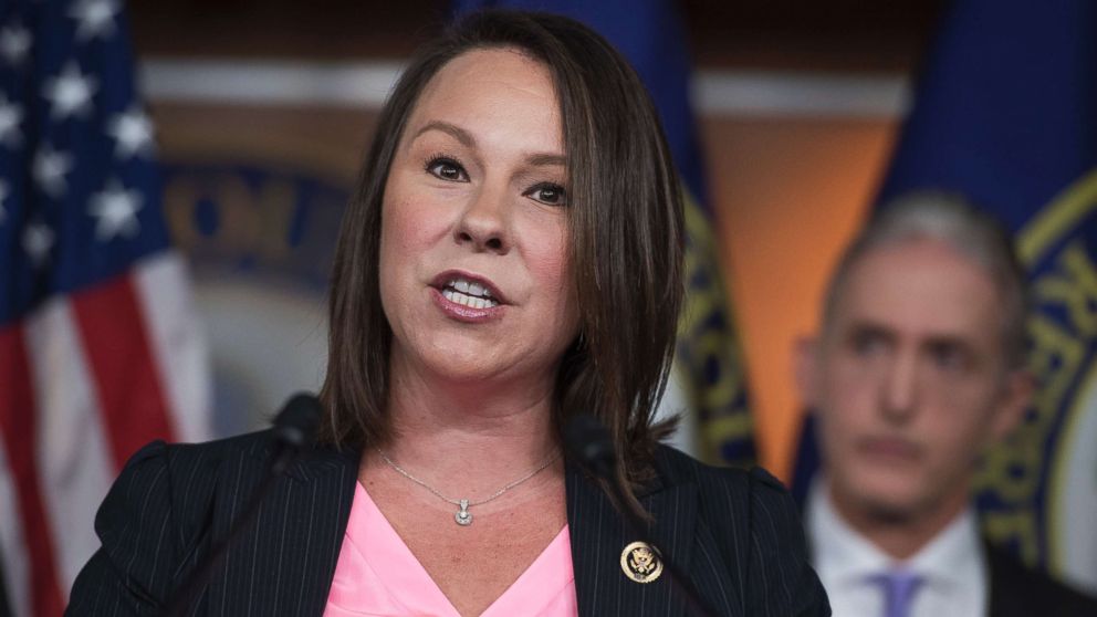 Rep. Martha Roby speaks during a news conference in the Capitol Visitor Center in Washington, June 28, 2016.