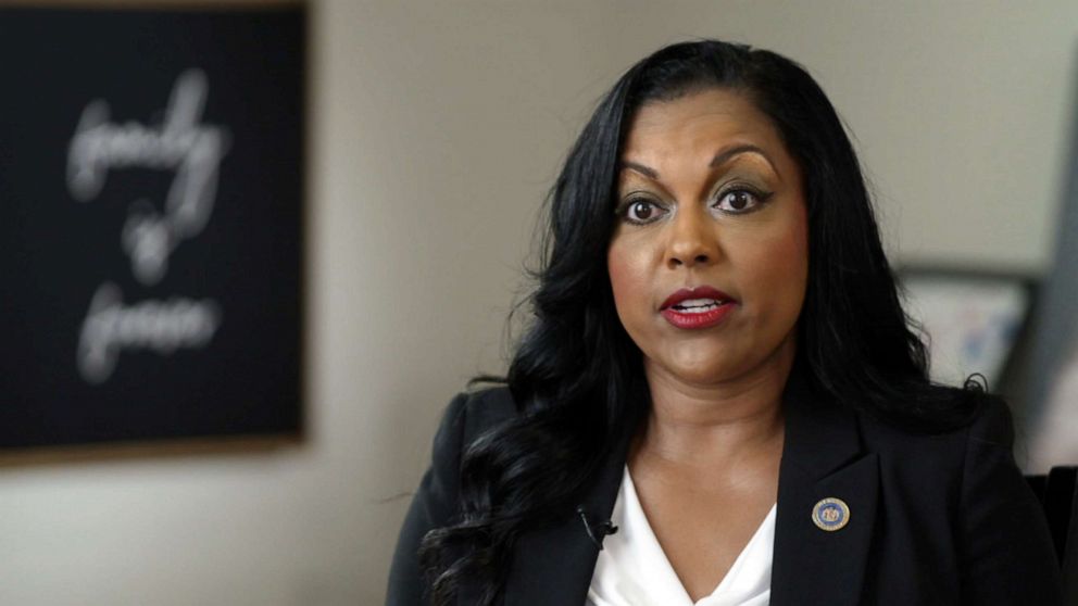 PHOTO: Maryland State Del. Vanessa Atterbeary, pictured in an image made from video while she spoke with ABC News, was instrumental in the passage of police reform legislation in Maryland.