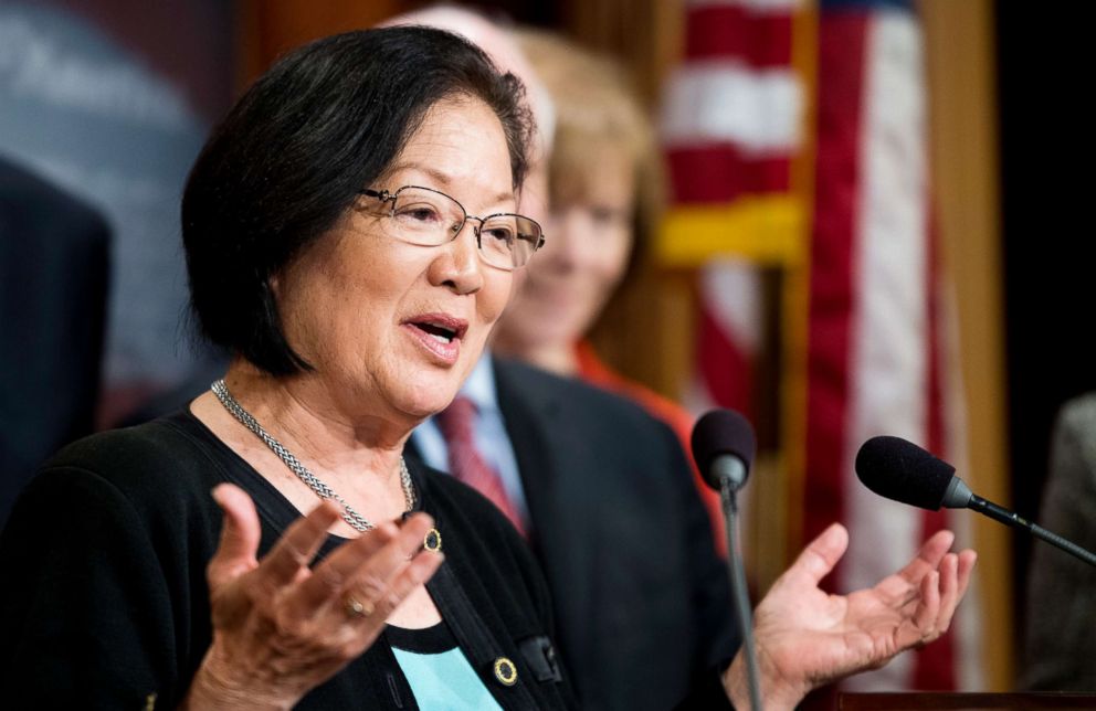 PHOTO: Sen. Mazie Hirono, speaks during a news conference on May 9, 2018, in Washington.