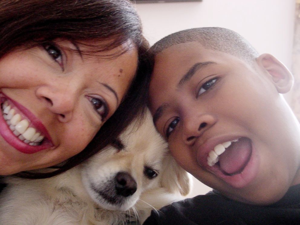 PHOTO: Lucy McBath, a Democratic candidate for Georgia's 6th District, with her son, Jordan Davis in this undated file photo.