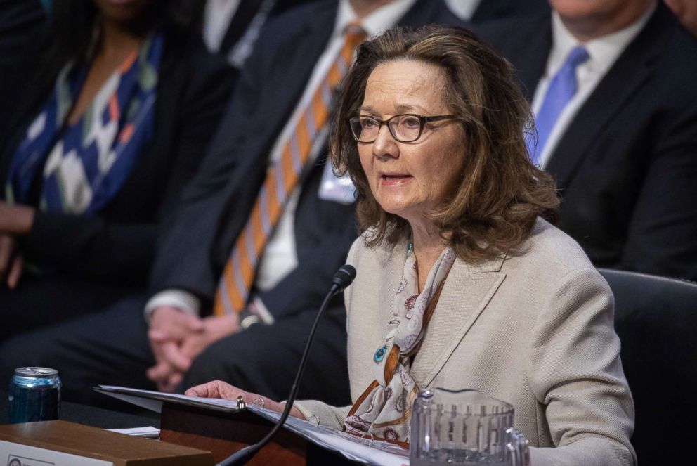 PHOTO: CIA director nominee Gina Haspel testifies at her Senate Intelligence Committee confirmation hearing on Capitol Hill in Washington D.C.,May 9, 2018.