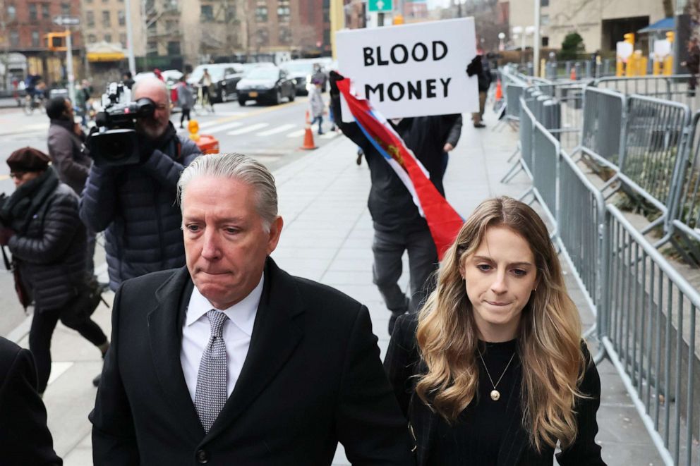 PHOTO: Charles McGonigal, the former head of counterintelligence for the FBI's New York office, leaves Manhattan Federal Court after a court appearance on Feb. 9, 2023, in New York City.