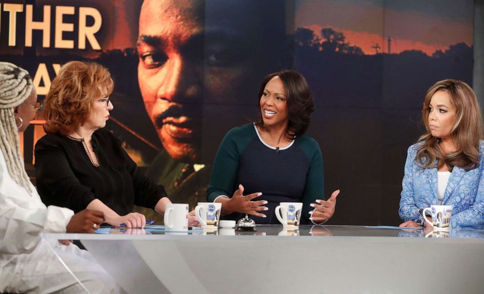 PHOTO: Maya Rockeymoore Cummings, the widow in Rep. Elijah Cummings, talks to the hosts of ABC's "The View," for Martin Luther King Day, Jan. 20, 2020.