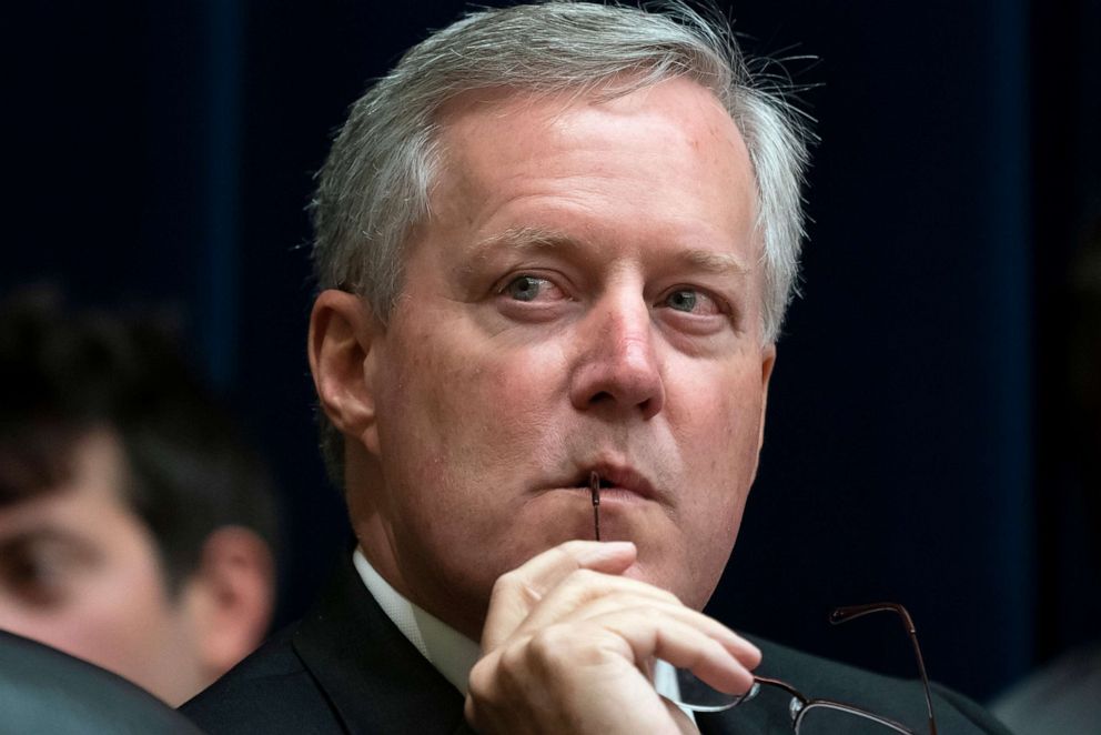PHOTO: Rep. Mark Meadows listens as House Oversight and Reform Committee Chairman Elijah E. Cummings speaks before the panel, June 26, 2019, on Capitol Hill in Washington, D.C.