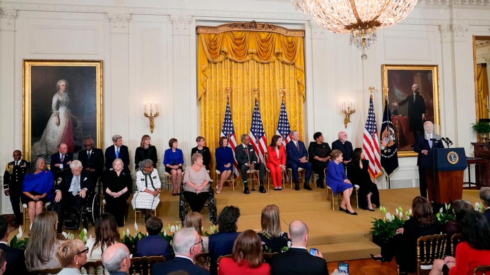 Biden awards Presidential Medal of Freedom to Nancy Pelosi, Al Gore ...