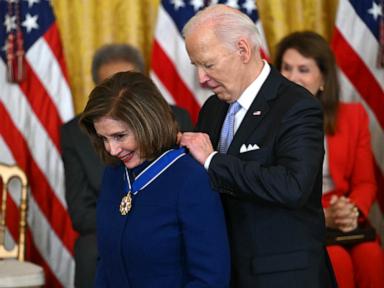 Biden gives Presidential Medal of Freedom to Nancy Pelosi, Michelle Yeoh and more
