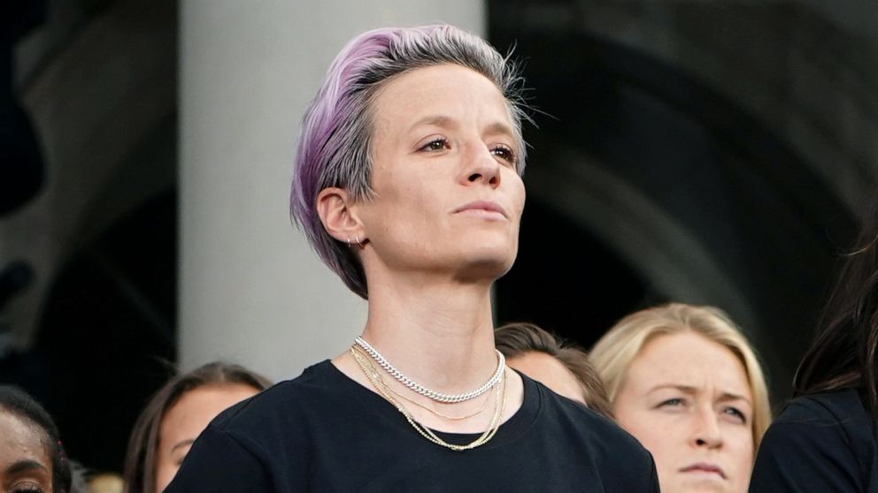 Megan Rapinoe gives passionate speech at World Cup parade in New York City