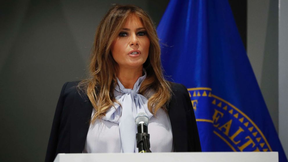 First lady Melania Trump speaks out against cyberbullying