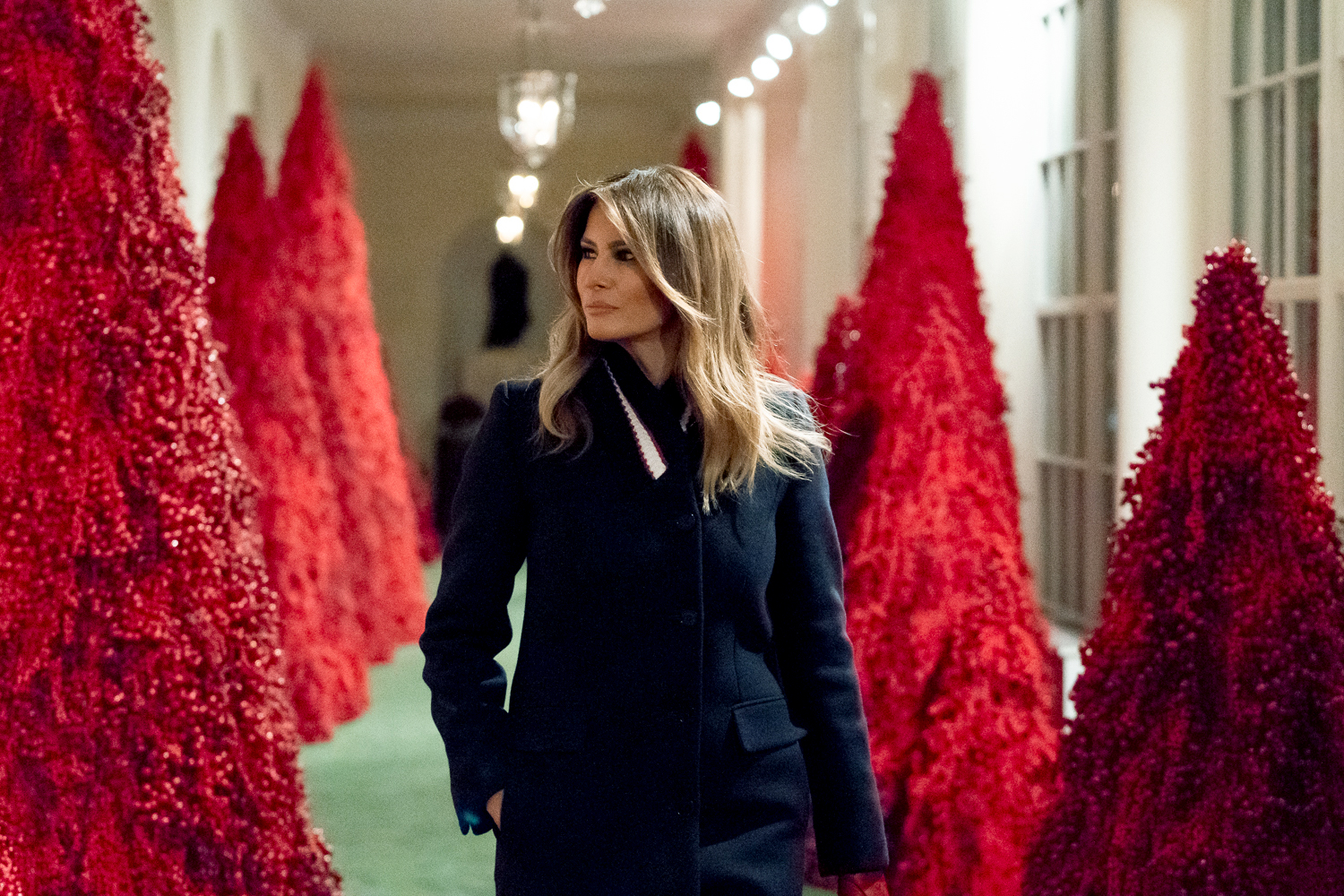 After 'The Handmaid’s Tale' references, Melania Trump defends her red