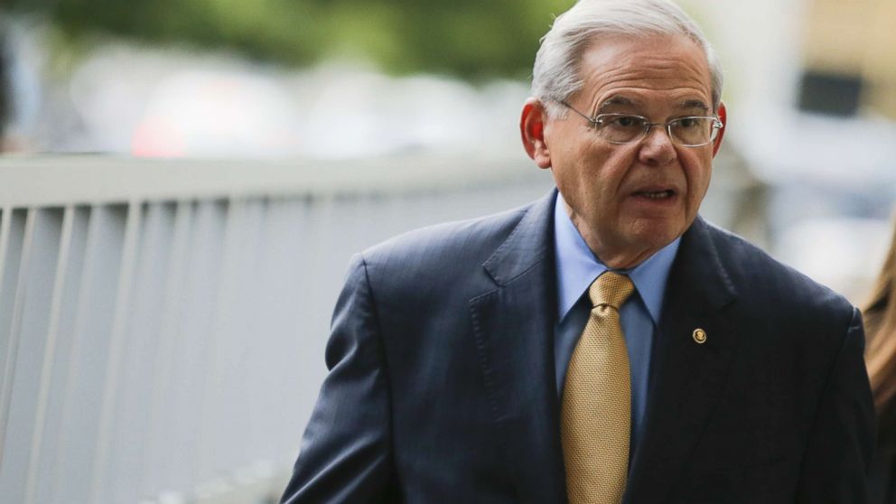 Sen. Robert Menendez (D-NJ) arrives at federal court for his trial on corruption charges, Sept. 6, 2017, in Newark, N.J. Menendez is accused of accepting bribes in regard to his relationship with campaign donor Salomon Melgen, a Florida-based ophthalmologist.