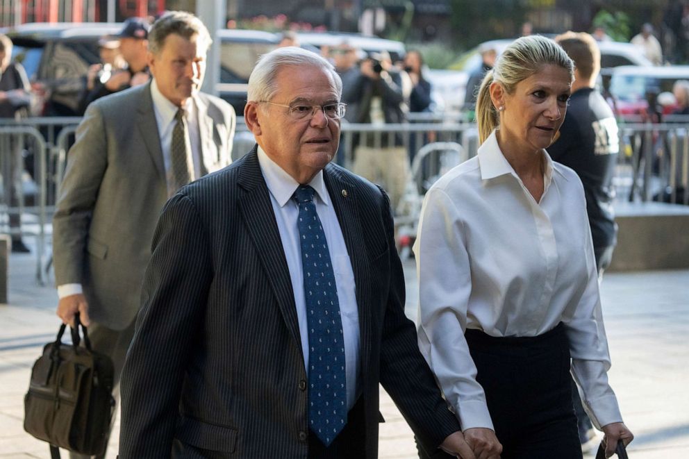 Sen. Bob Menendez pleads not guilty in federal court to bribery and