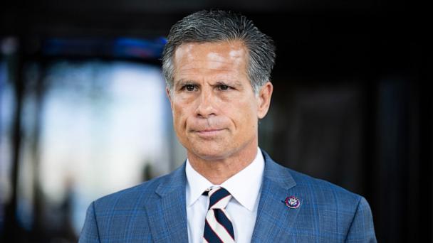 Rep. Dan Meuser leaves a meeting of the House Republican Conference at the Capitol Hill Club, June 10, 2025. 