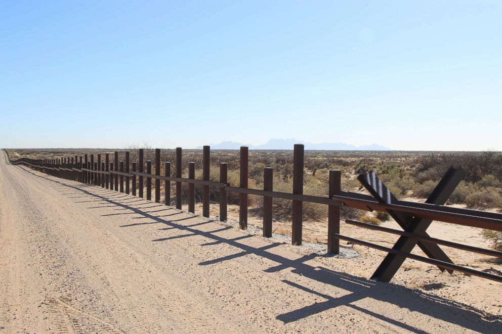 PHOTO: A photo released by the Customs and Border Protection shows a vehicle barrier on the U.S.-Mexico border near Santa Teresa, N.M., Jan. 18, 2018.