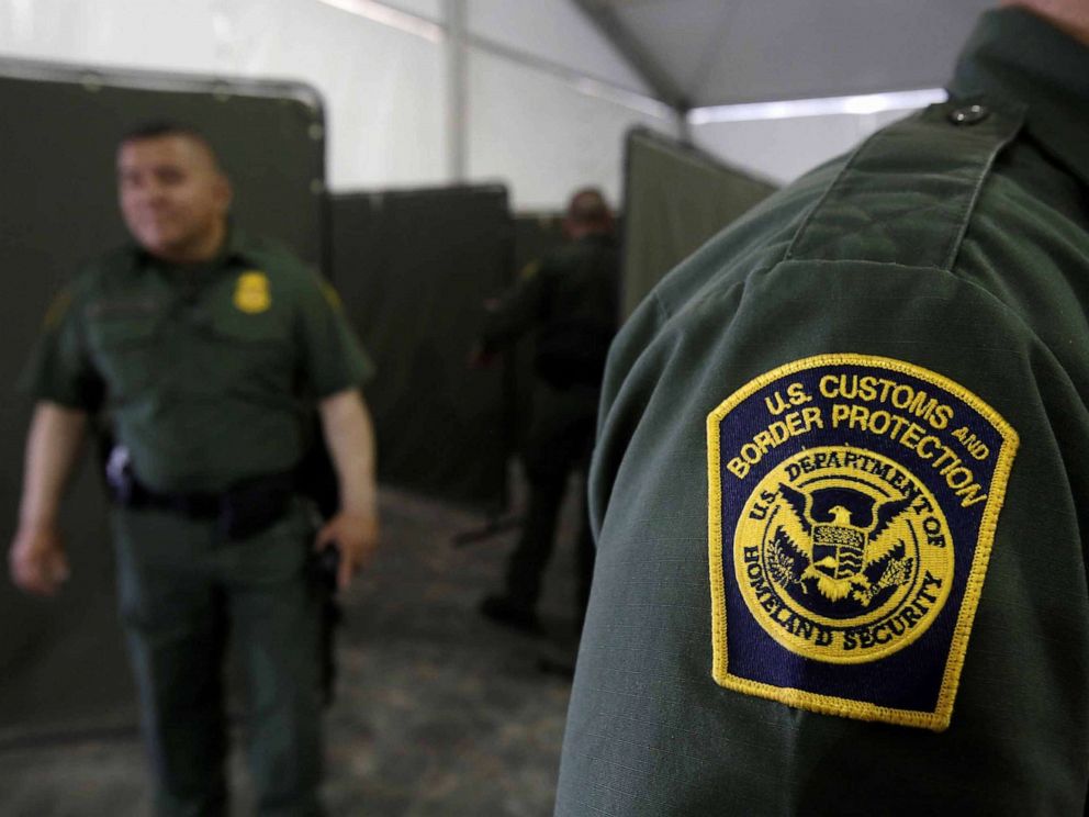 PHOTO: U.S. Border Patrol agents are seen during a tour of U.S. Customs and Border Protection (CBP) temporary holding facilities in El Paso, Texas, U.S., May 2, 2019.