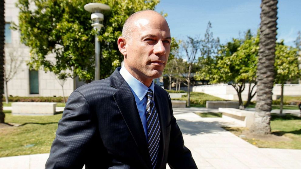 PHOTO: Attorney Michael Avenatti leaves court after making an initial appearance on charges of bank and wire fraud at federal court in Santa Ana, Calif., April 1, 2019.