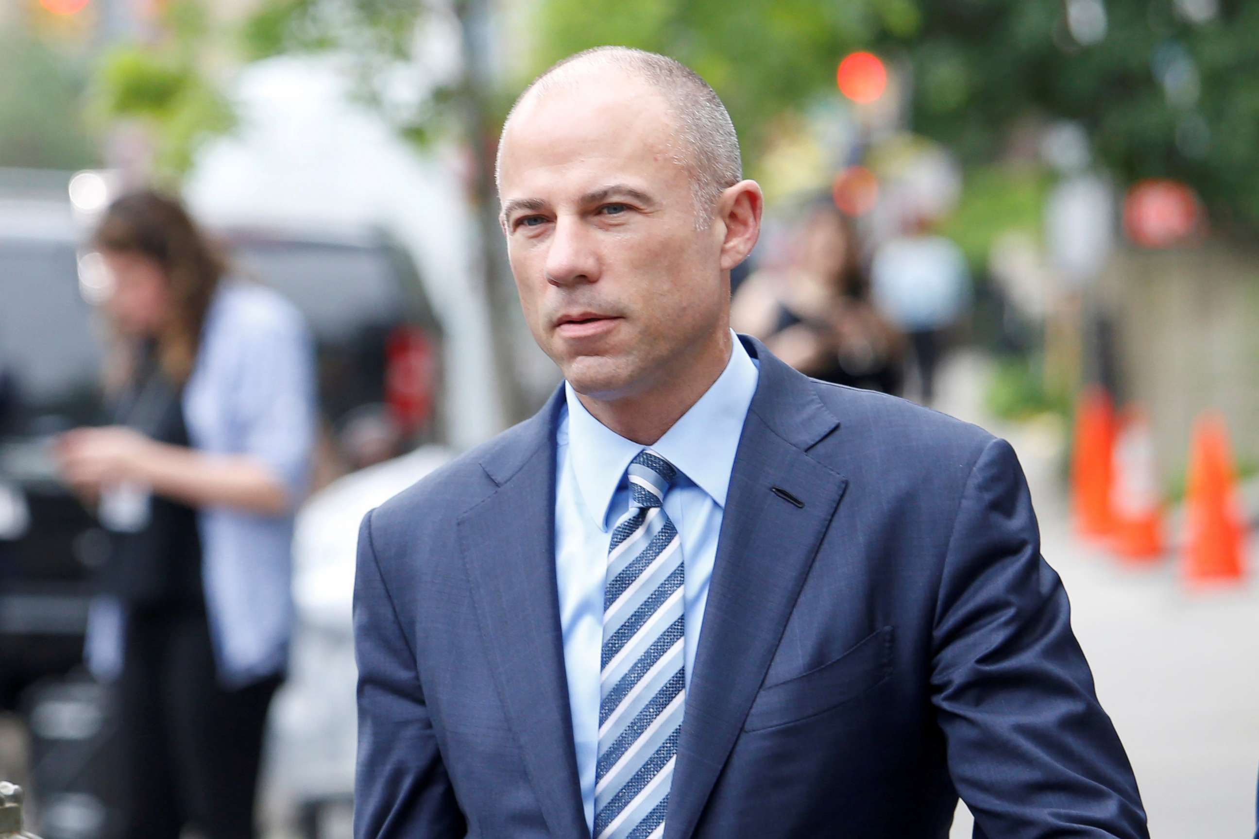 PHOTO: Michael Avenatti, the attorney of adult-film star Stephanie Clifford, known as Stormy Daniels, arrives at federal court in New York, May 30, 2018.