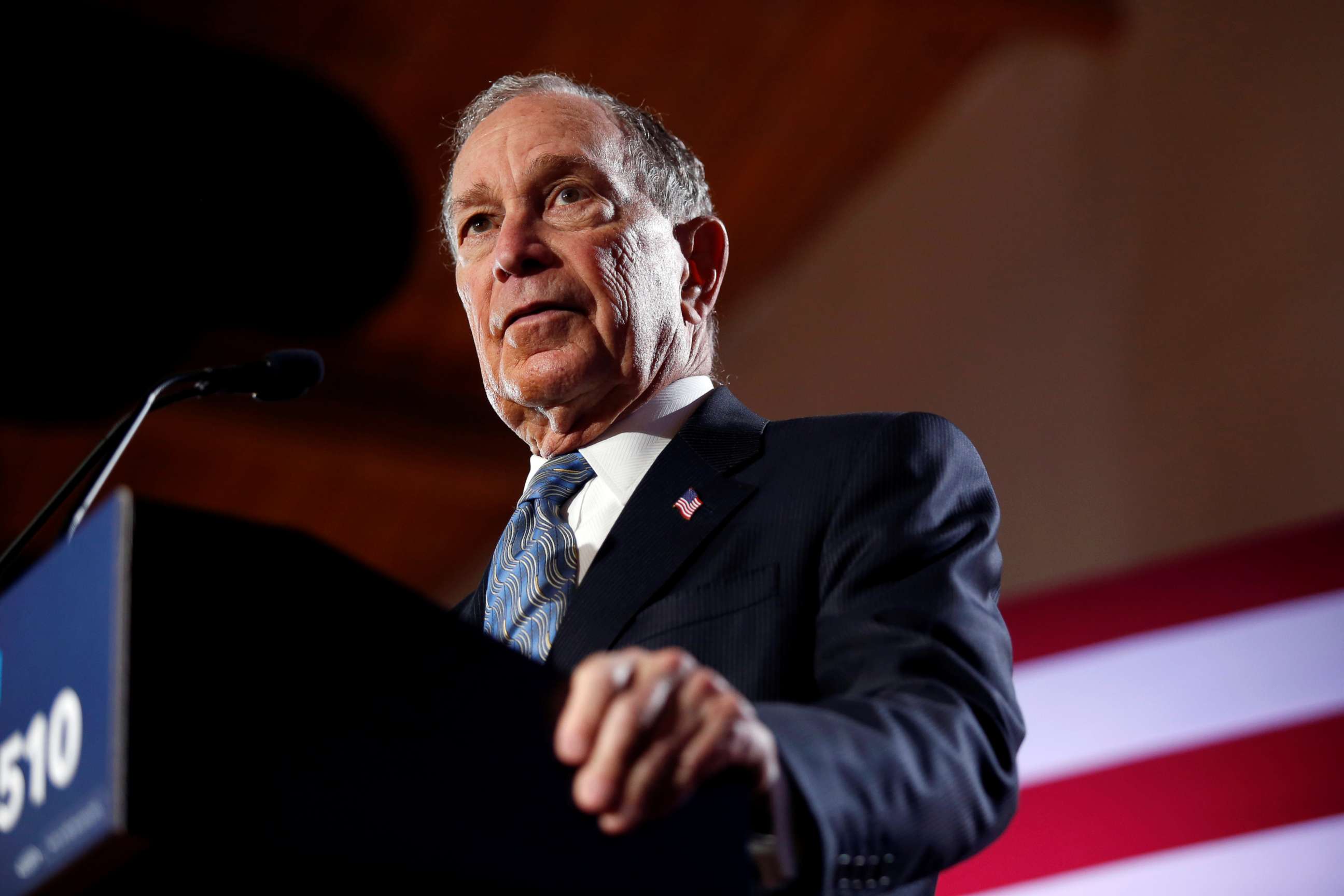 PHOTO: Democratic presidential candidate Michael Bloomberg speaks during a campaign event at the Bessie Smith Cultural Center in Chattanooga, Tenn., Feb. 12, 2020.