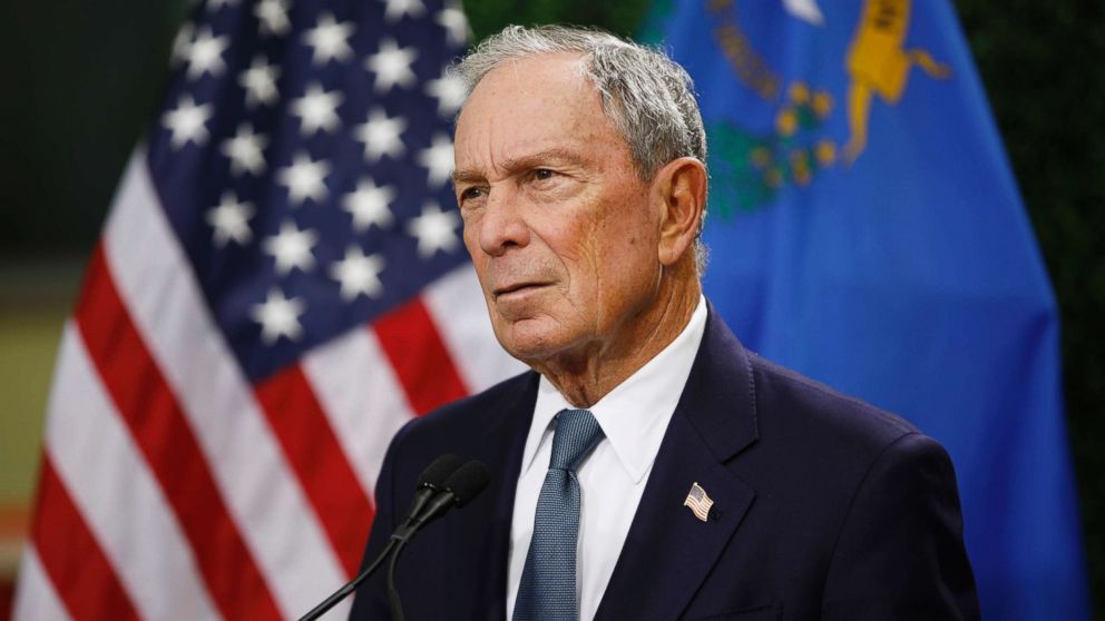 PHOTO: Former New York City mayor Michael Bloomberg speaks at a news conference at a gun control advocacy event, Feb. 26, 2019, in Las Vegas.