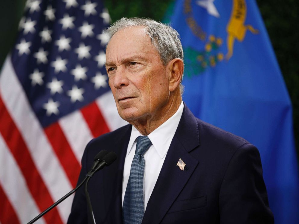 PHOTO: Former New York City mayor Michael Bloomberg speaks at a news conference at a gun control advocacy event, Feb. 26, 2019, in Las Vegas.