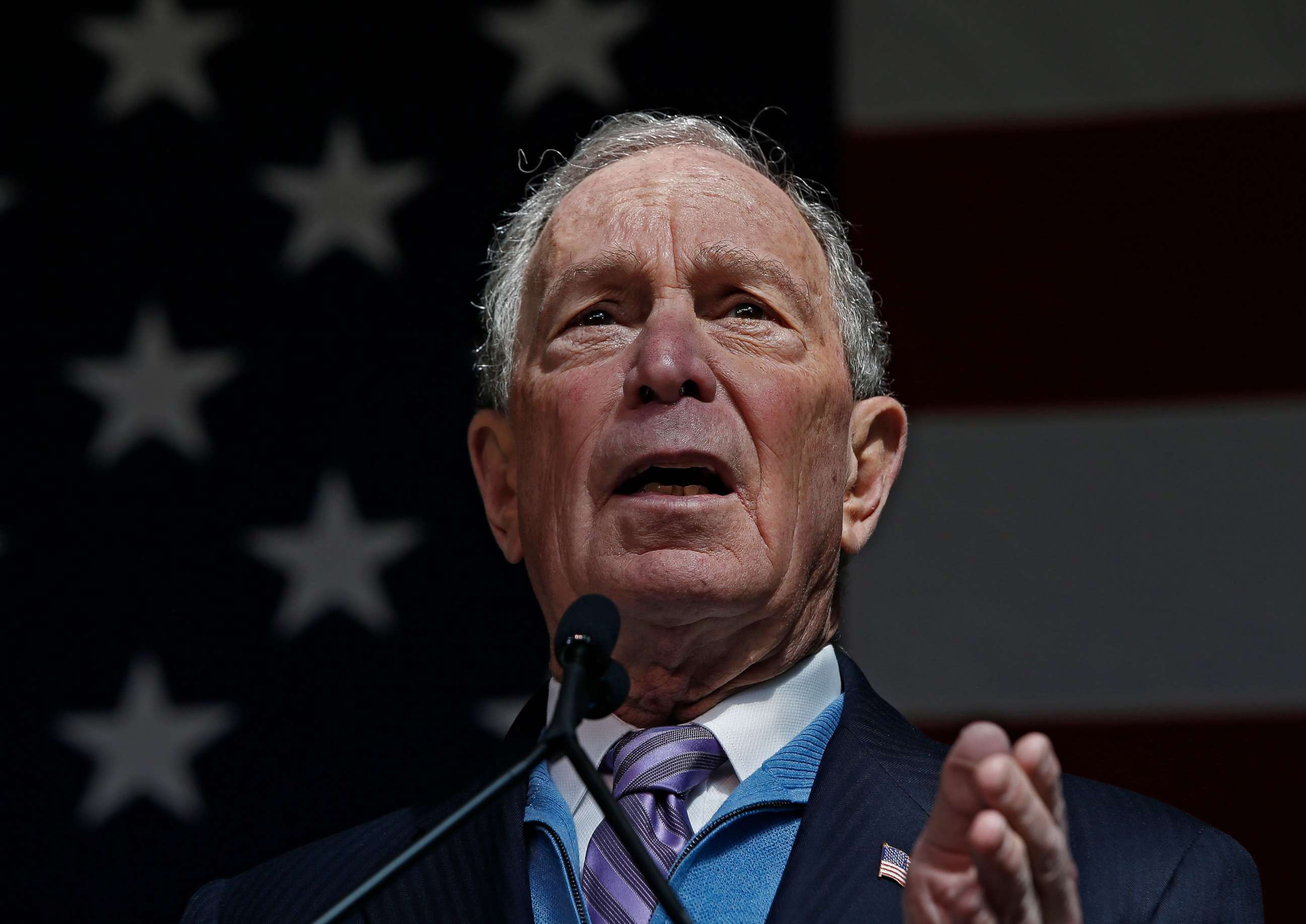 PHOTO: Democratic presidential candidate and former mayor of New York City Michael Bloomberg speaks at a rally in Houston, Feb. 26, 2020.
