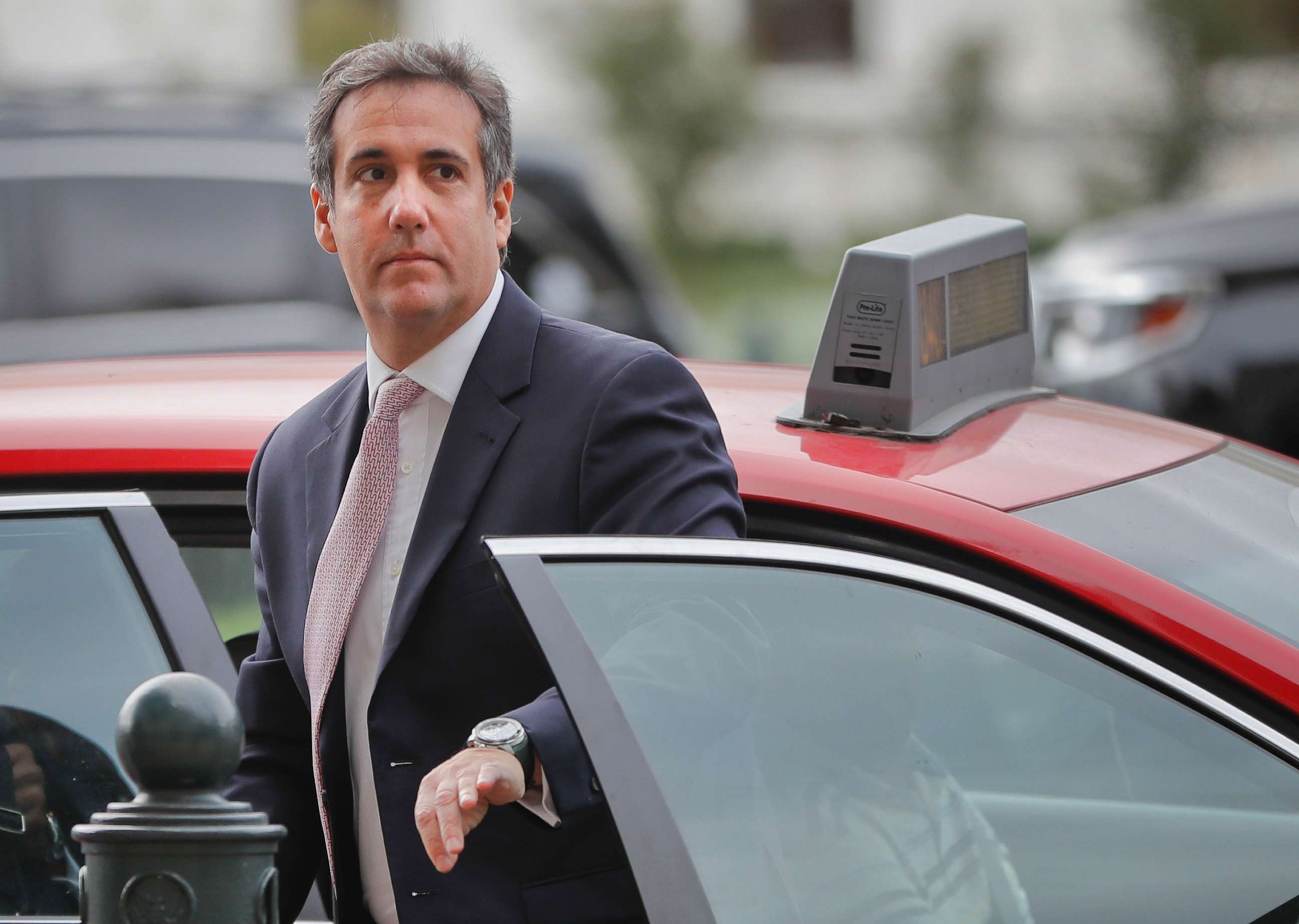 PHOTO: Michael Cohen, President Donald Trump's personal attorney, on his arrival on Capitol Hill in Washington, Sept. 19, 2017.