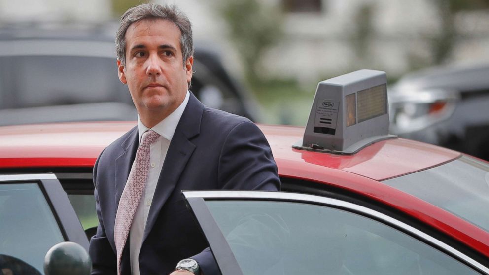 PHOTO: Michael Cohen, President Donald Trump's personal attorney, on his arrival on Capitol Hill in Washington, Sept. 19, 2017.