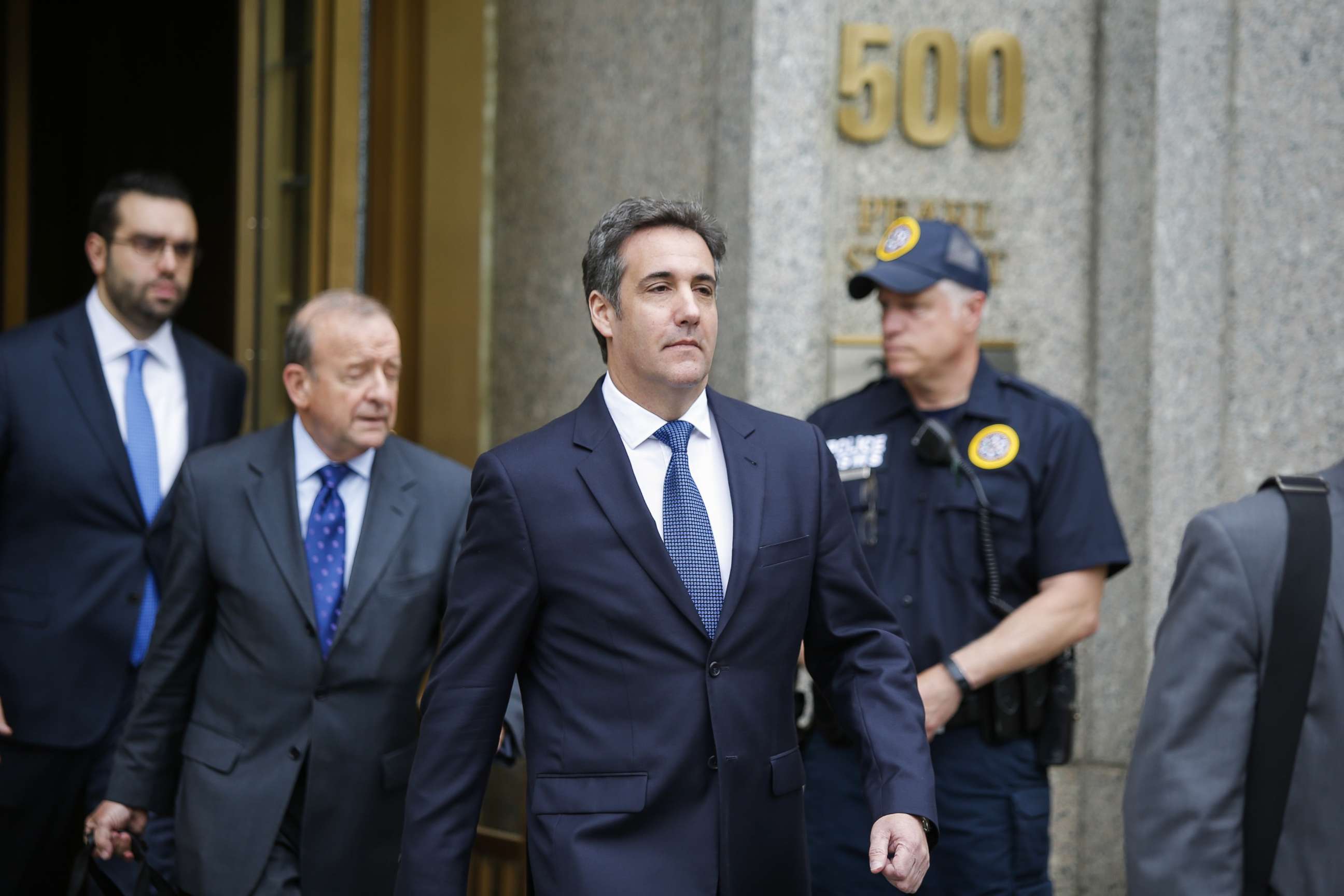 PHOTO: Michael Cohen, former personal lawyer for President Donald Trump, exits the United States District Court Southern District of New York on May 30, 2018 in New York City.