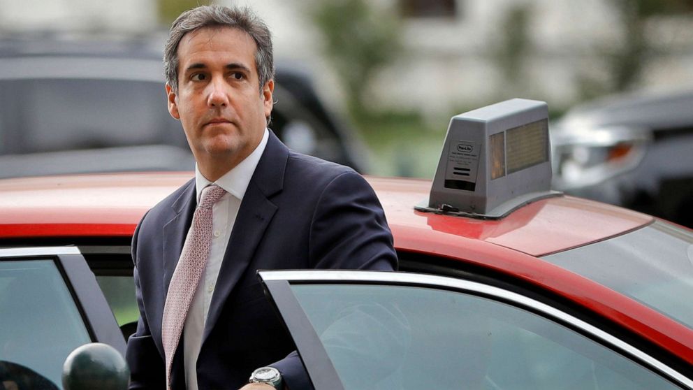 PHOTO: Michael Cohen, President Donald Trump's personal attorney, steps out of a cab on Capitol Hill in Washington, D.C., Sept. 19, 2017.