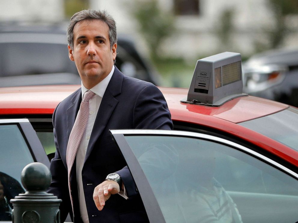 PHOTO: Michael Cohen, President Donald Trumps personal attorney, steps out of a cab on Capitol Hill in Washington, D.C., Sept. 19, 2017.