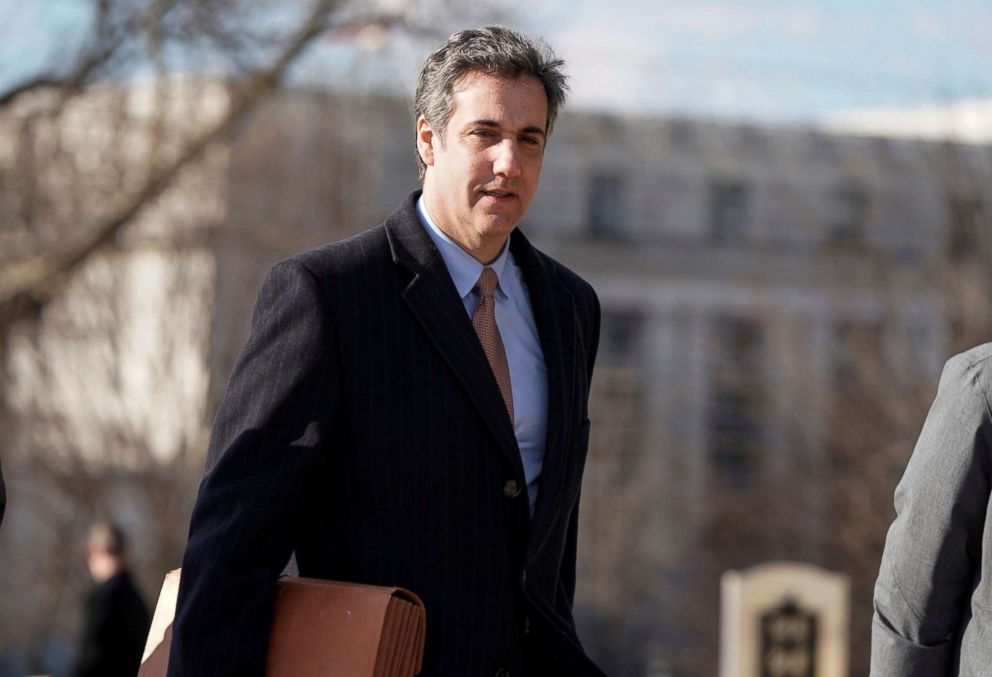 PHOTO: Michael Cohen, the former personal attorney of President Donald Trump, arrives to testify to the House Intelligence Committee on Capitol Hill in Washington, D.C., March 6, 2019.