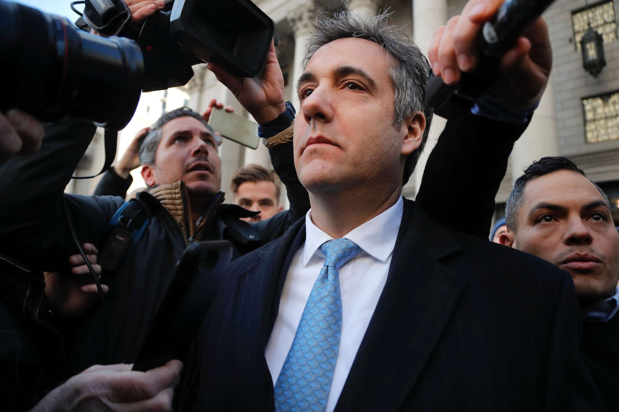 PHOTO: Michael Cohen walks out of federal court in New York, Nov. 29, 2018.