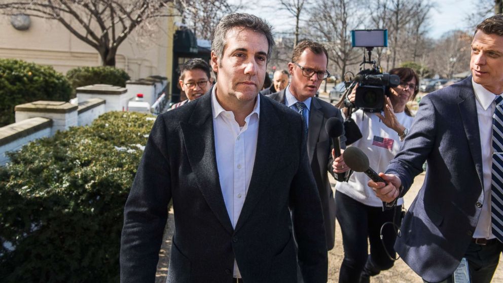 PHOTO: Michael Cohen, former attorney for President Donald Trump, leaves the Monocle restaurant on Capitol Hill, Feb. 21, 2019.