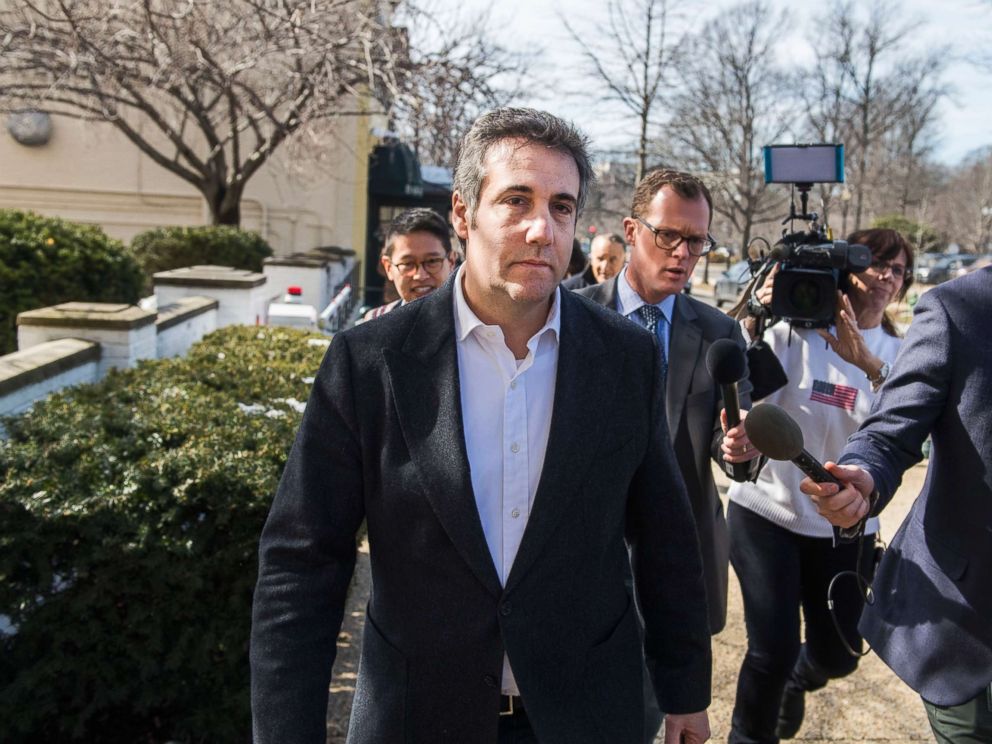 PHOTO: Michael Cohen, former attorney for President Donald Trump, leaves the Monocle restaurant on Capitol Hill, Feb. 21, 2019.